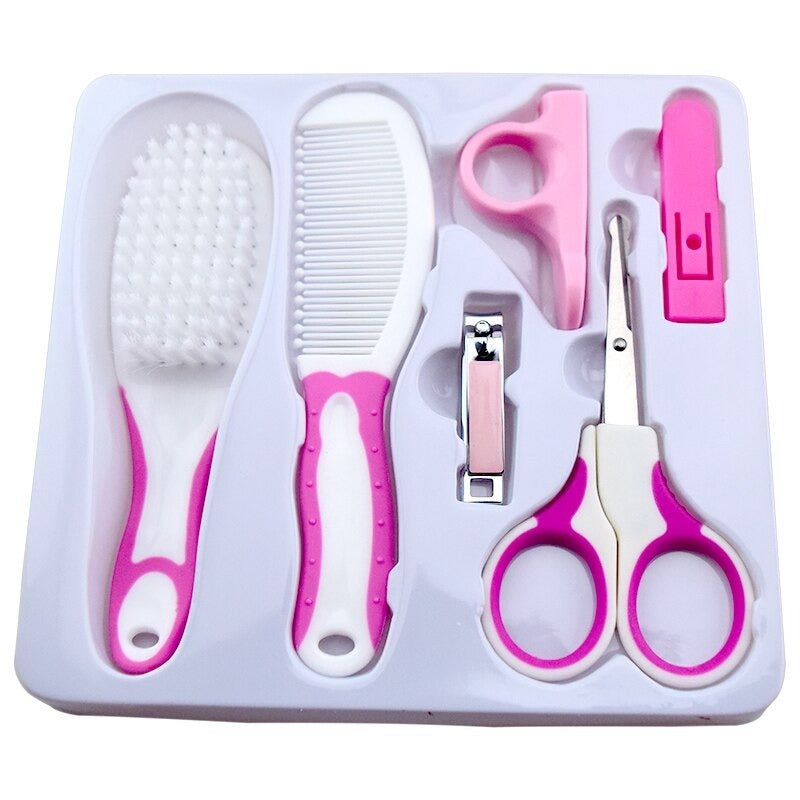 6 Pcs Baby Grooming Practical Clipper Trimmer Convenient Daily Baby Hair Brush Baby Care Kit